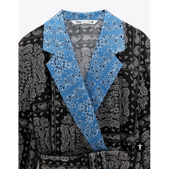 ZARA Print Wrap Blouse - Picture 4 of 4